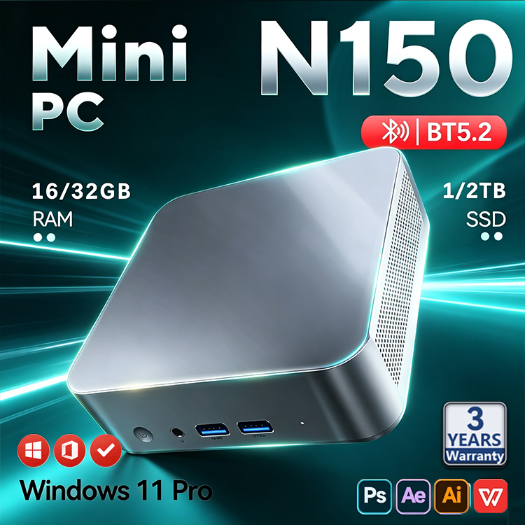 2026年型 Intel N150 ミニPC、ポータブルゲー - Pc Gaming Intel のレビューと価格
